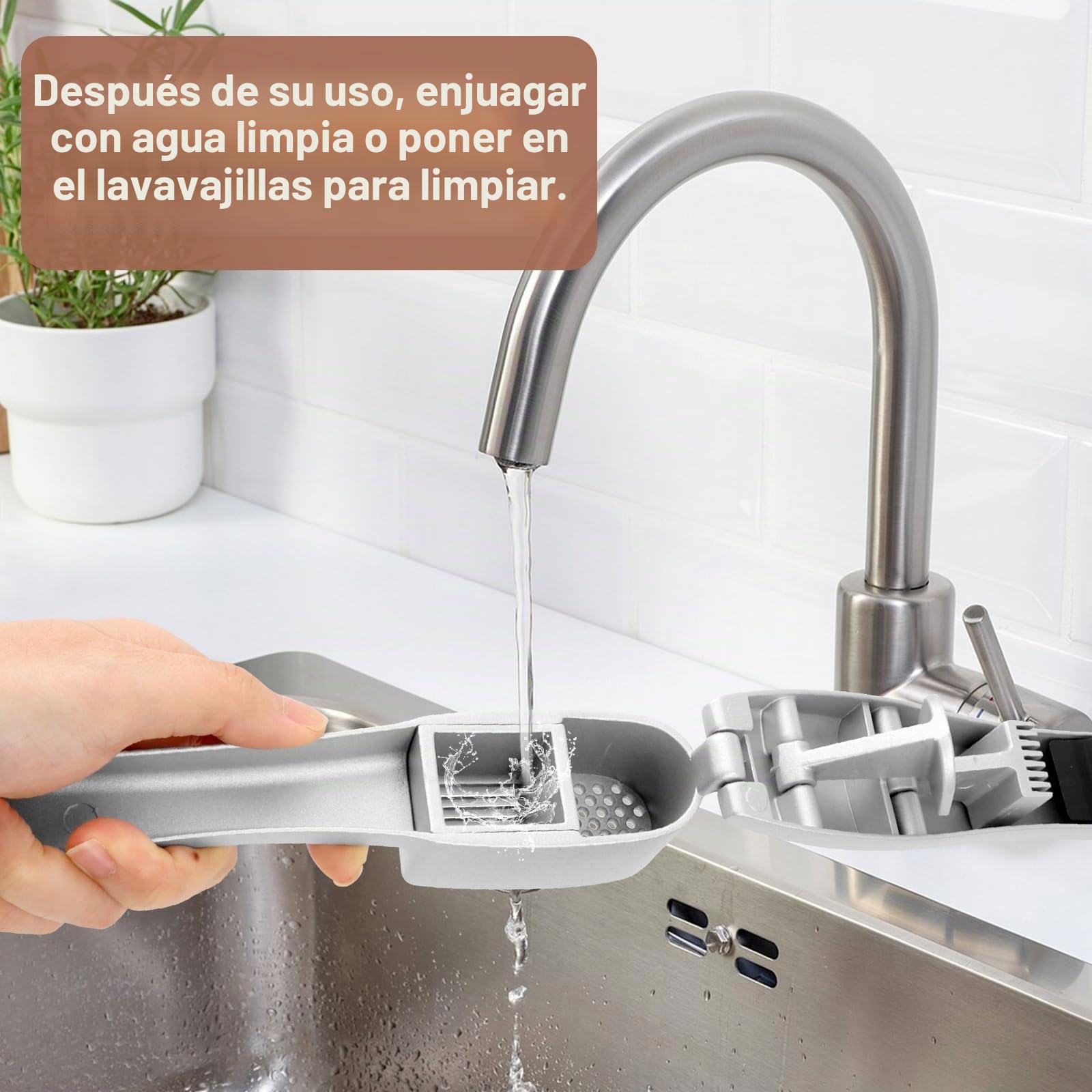 VFANDV Prensa de Ajo Profesional para Cocina, Prensa Ajos Acero Inoxidable, Picadora y Cortadora de Ajos 2 en 1, Superfácil de Usar y Limpiar, Prensa de Ajos Apta para Lavavajillas