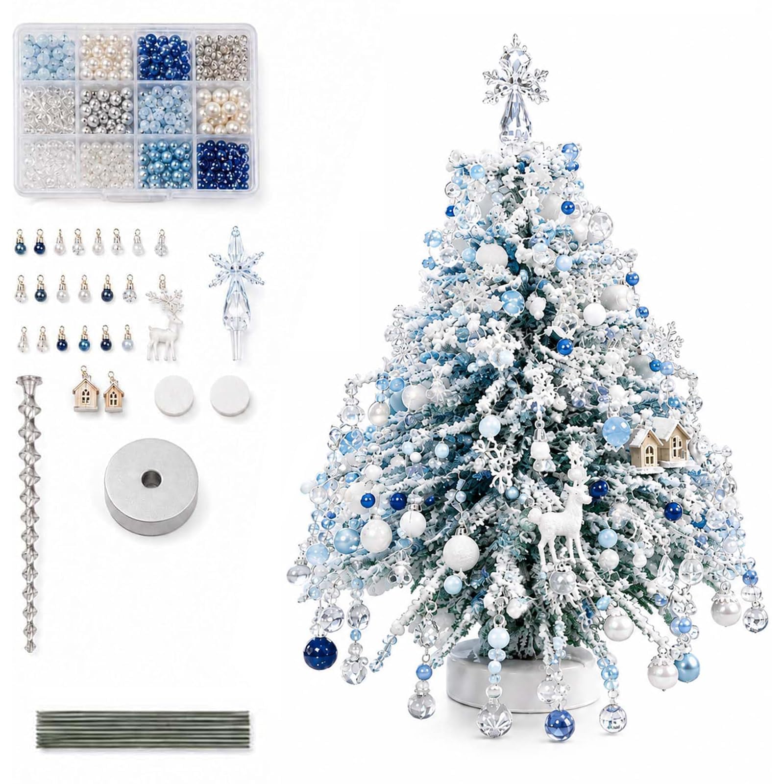 ZHAOYUHP DIY Beaded Christmas Tree Kit, 3D Diamond Art Craft