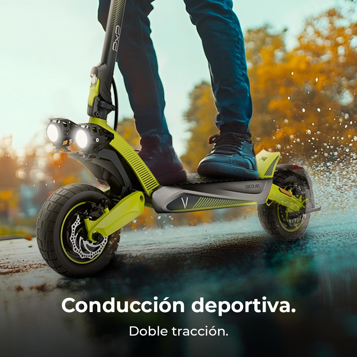 Cecotec Patinetes Eléctricos Homologados Bongo Serie V. 2200W, Autonomía hasta 70km, Doble Suspensión, Ruedas de 10", Sistema de Frenado Doble con Discos, e-ABS, Conexión App
