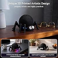 Vista 4 de Cute Spider Stand for Echo Dot 4th & 5th Gen, 3D Printed Big-Eye Spider Holder for Echo Dot, Decorative Desktop Speaker Stand