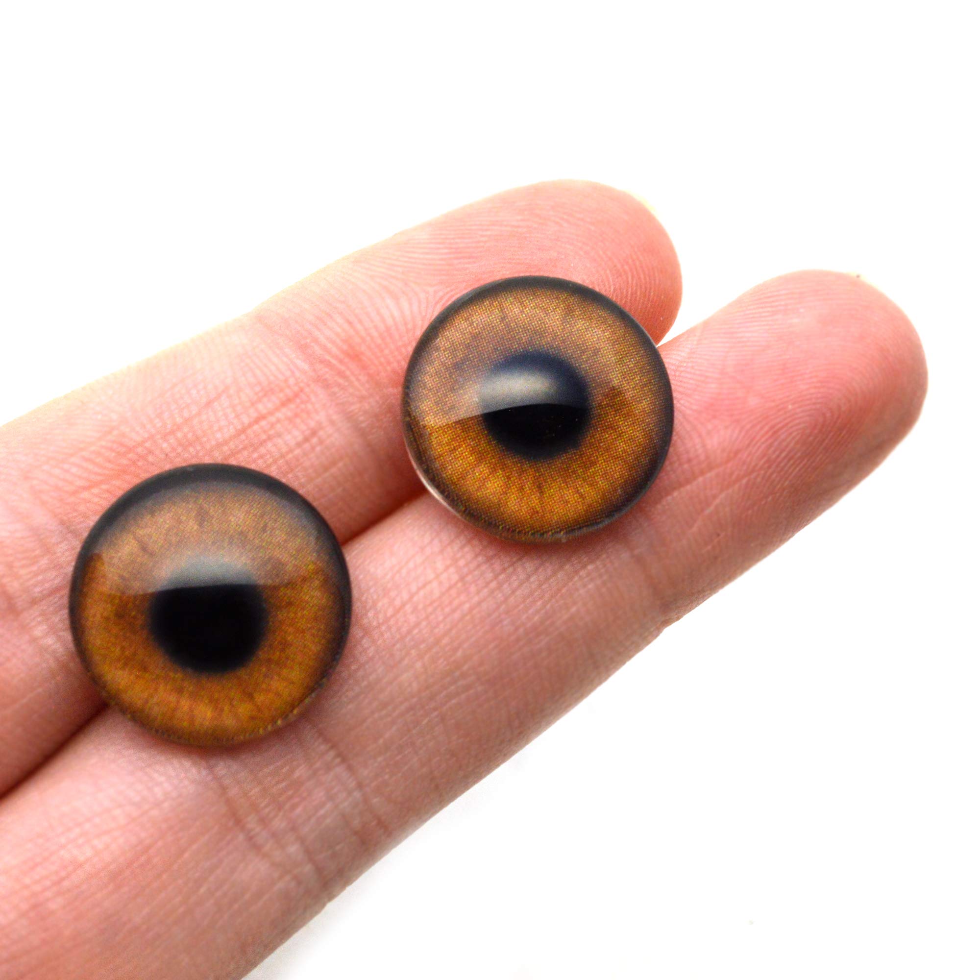 : Dark Red Loon Bird Glass Eyes For Art Dolls, Sculptures, Props, Masks, Fursuits...