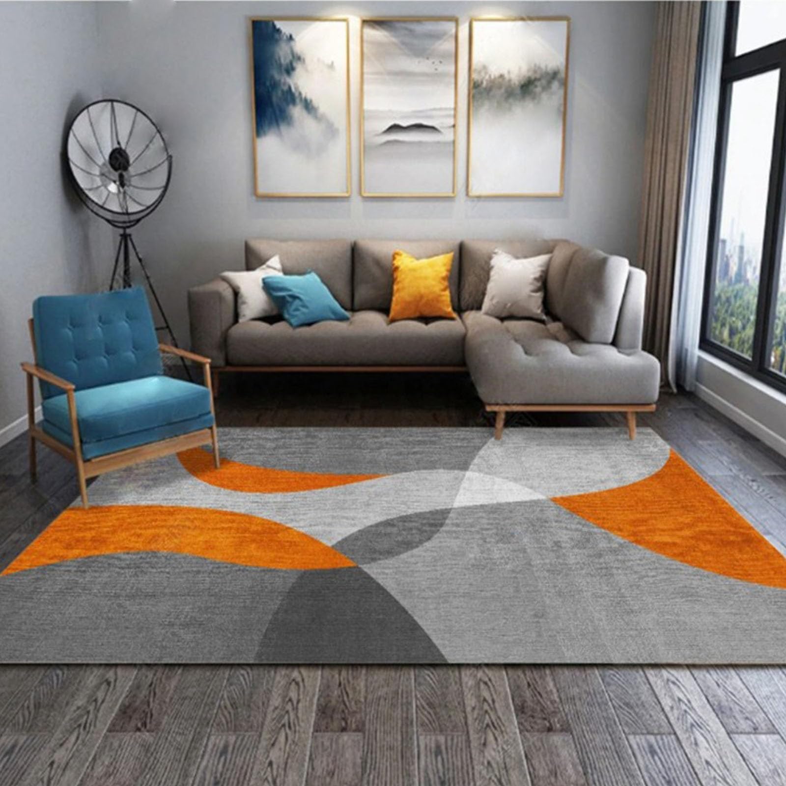 YUANWAN Fluffy Rugs Living Room 90 x 280 cm Fluffy Shaggy Super Soft Non Slip Washable Shaggy Rugs Living Room Modern Indoor Rugs for Bedroom Kitchen Lounge, 11
