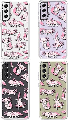 Miniatura 3 de MOSNOVO Funda para Samsung Galaxy S21 FE, Protección contra caídas de grado militar Buffertech de 6.6ft Tecnología antidespegado Funda de Teléfono