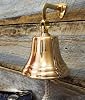 Nagina International Nautical Premium Polished Brass and Nickel Coated Door Functional Bells | Exclusive Pirate's Decor Gifts Collectibles (Aluminum, 09 Inches)