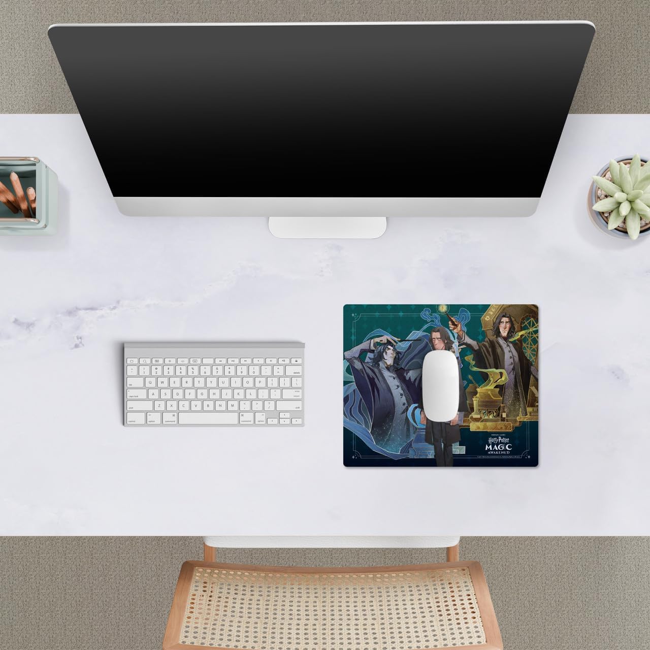 Head Case Designs Officially Licensed Harry Potter: Magic Awakened Snape Character Art 9.84 x 11.81 x 0.12 inches (250 x 300 mm) - S Gaming Office Desk PC Keyboard Mouse Mat Pad image 3