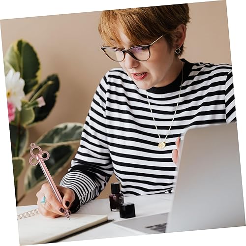 Miniatura 4 de 12 bolígrafos de gel con forma de llave vintage, punta fina, bolígrafos de escritura suave para estudiantes, oficina, toma de notas, estilos mixtos