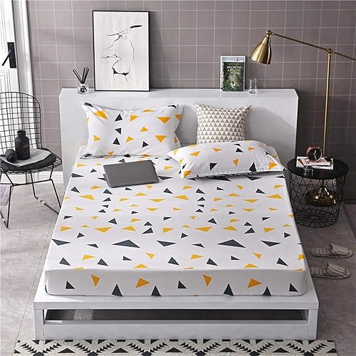 Miniatura 8 de Okuyonic Falda de cama transpirable y duradera sábana bajera suave para el hogar (funda de almohada 18.9 * 29.1 in*1, 12)