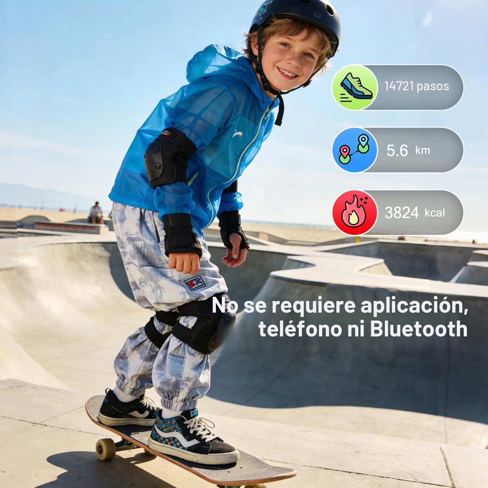 Timever Reloj Digital Niños Podómetro 3 Alarmas Cronómetro Luz Pulsera Deportivo Fecha Correa Silicona