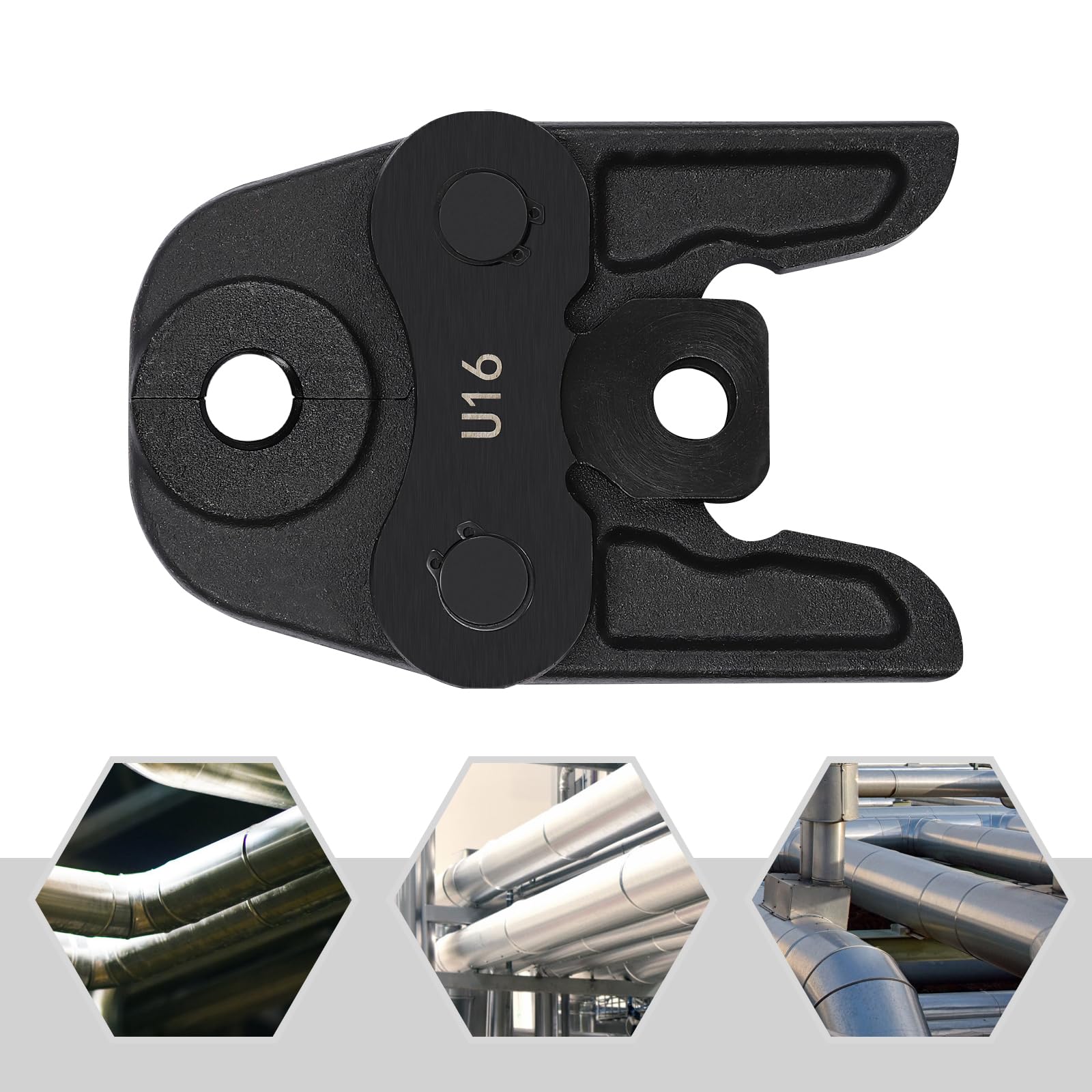 U16/U20/U25/U32 Mâchoire de sertissage pour tuyau composite compact Pince à sertir Mâchoires de sertissage Convient pour les travaux de raccordement de tuyaux (U16)