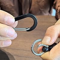 Vista 4 de Inf-way 3 unids Super Strong Magnet Split Rings Llavero Gancho Ganchos Magnético Net Release Holder/Refrigerador Imanes