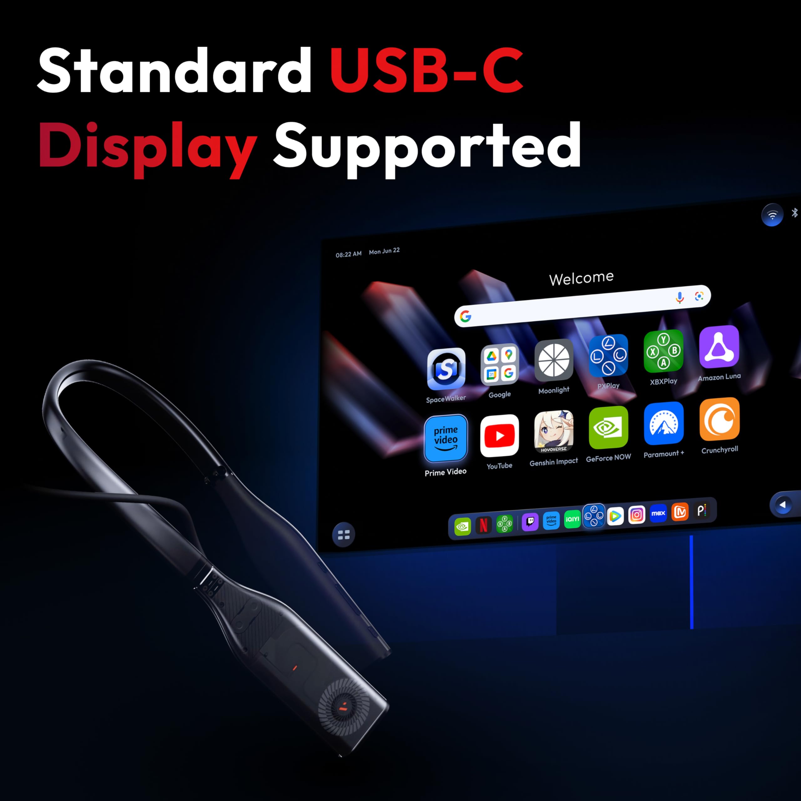 VITURE Beast XR Occhiali & Pro Neckband 12GB+256GB, Compatibili con Giochi Ps/Xbx/Pc, Partner Ufficiale Psplay & Xbxplay, Supporto Remote Play & Cloud Gaming