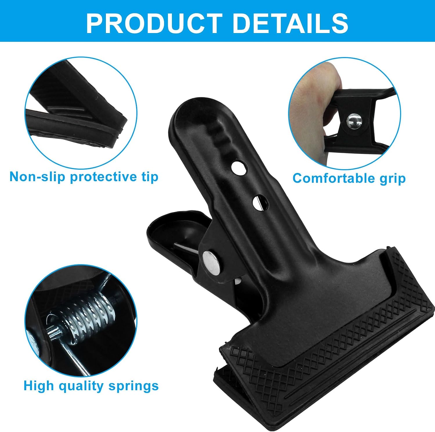 Jiozermi 6 Pack Heavy Duty Spring Clamps image 3