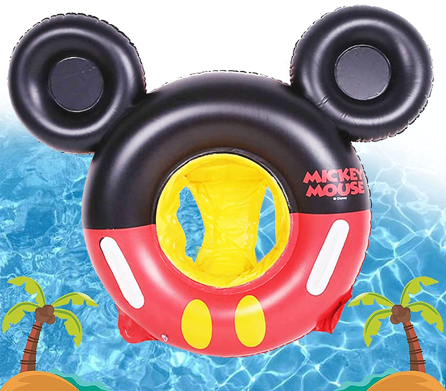 Anillo de natación Inflable para bebé,Asientos de Natación para Bebés,Anillo de Natación Inflable,Apto para niños de 6 a 36 Meses,Flotador De Natación para Bebés,Anillo de Natación