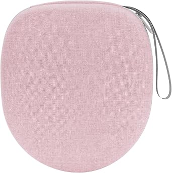 Headphone Case Compatible with JBL Tune 510BT, Soundcore by Anker Life Q20i/Q20/Q30, Sony WH-CH520/WH-CH720N, BERIBES, KVIDIO, TOZO HT2 Headphones, Travel Hard Pink Case by DRAMIU