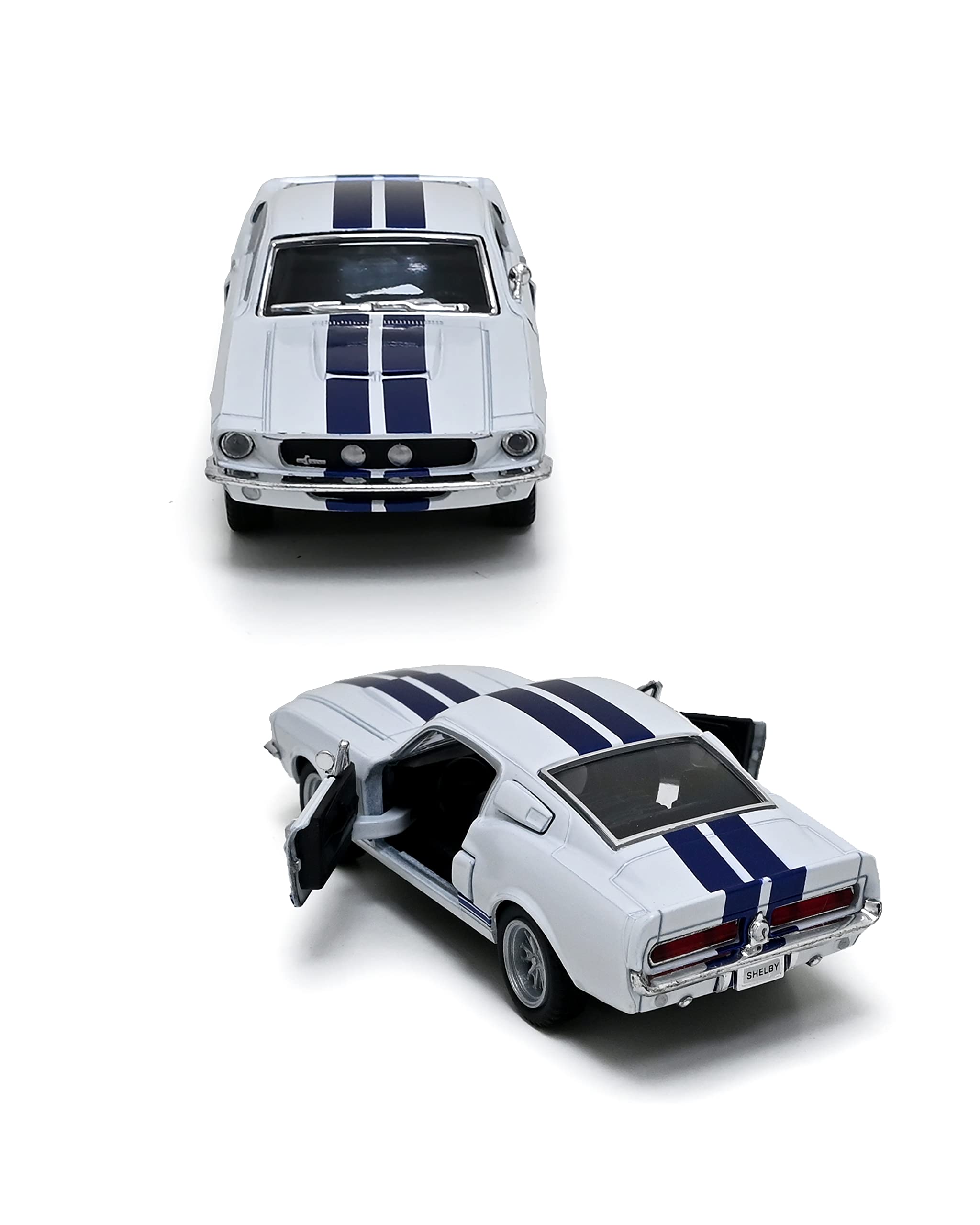 5'' Die Cast Metal, Doors Openable, Pull Back Action 1:38 Vintage Model Toy Car (White)