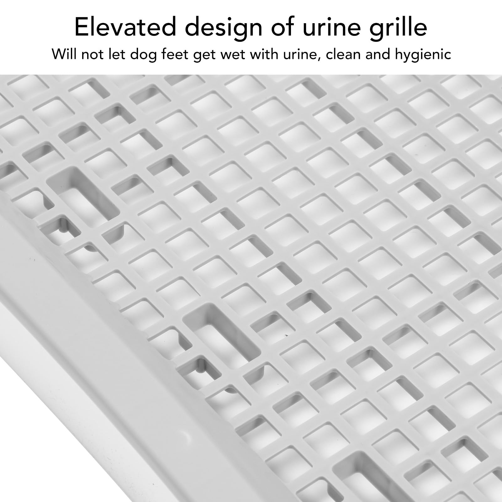 Inodoro de Entrenamiento para IR Al Baño, 51x38x3.5 Cm, Soporte para Almohadilla para Orinar para Cachorros, Bandeja de Entrenamiento para IR Al Baño para Perros en Interiores y
