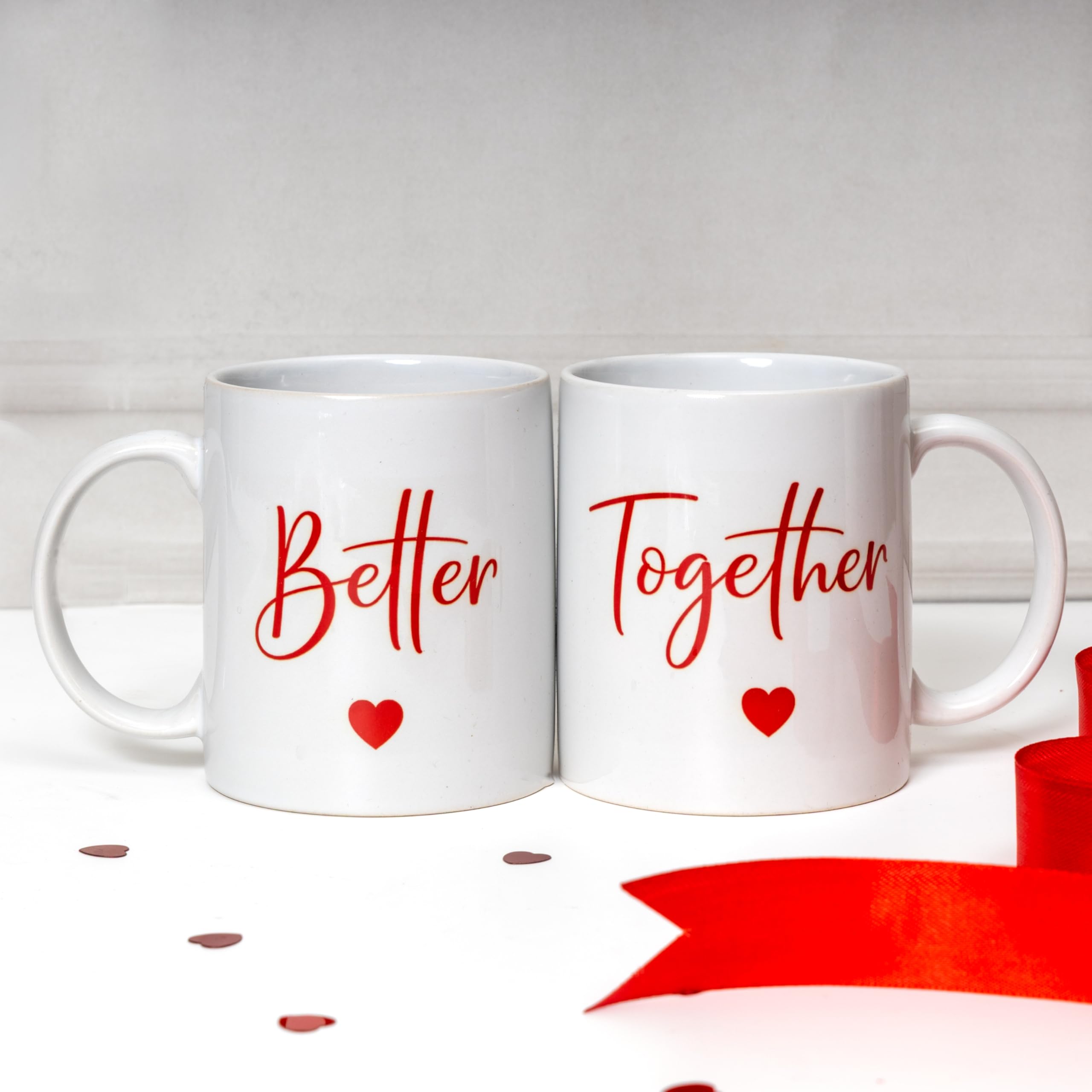 Rarejoy Thoughtfully Curated Couple Gift Hamper with Mugs for Him & Her, Couple Passport Cover & Greeting Card | Romantic Gift Set for Couples | Anniversary, Wedding Gift, Travel Gift for partner, Birthday Gift 2