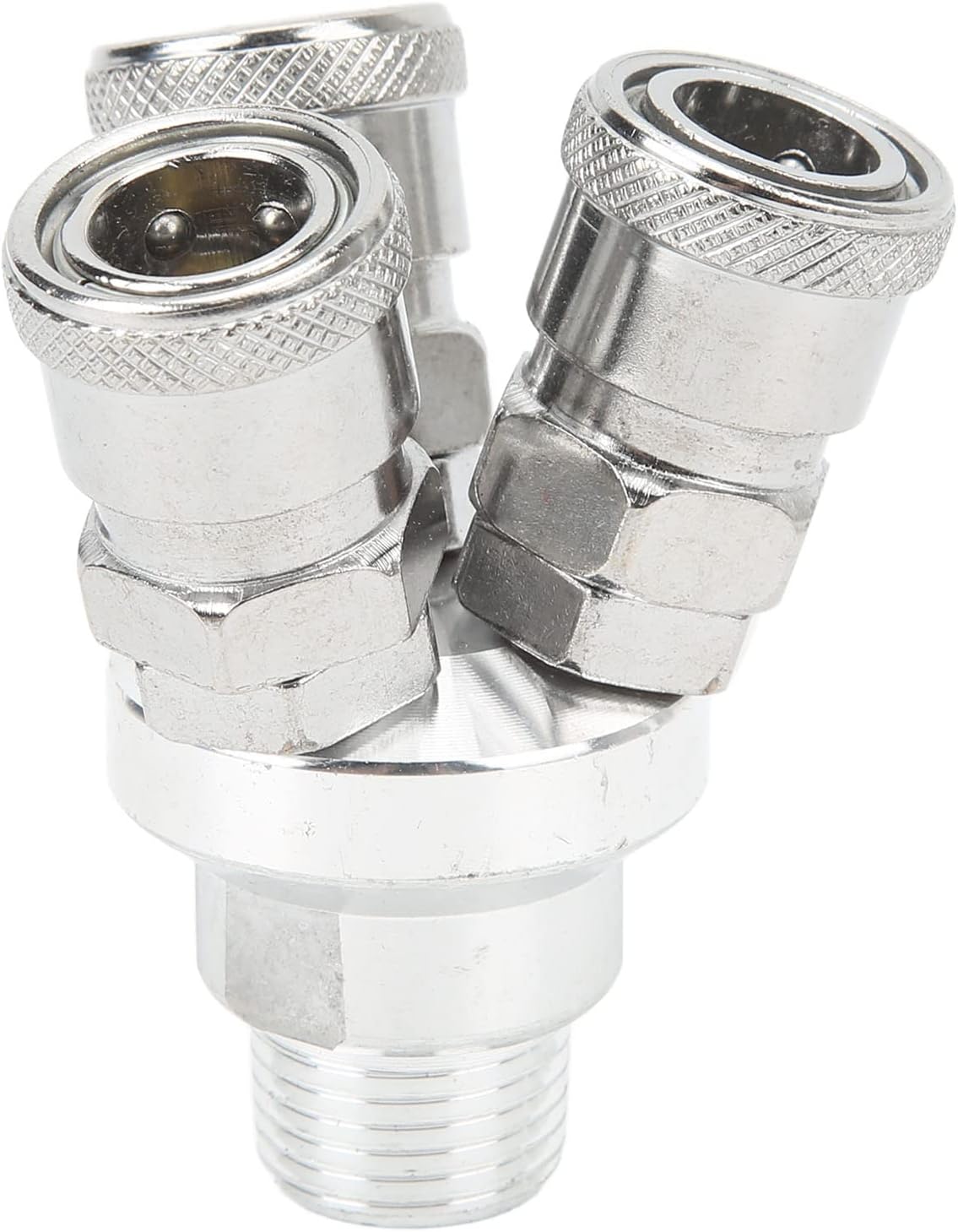 3 Way Quick Coupler Quick Connect Air Hose Splitter Universal Type Male Thread Swivel Air Compressor Fittings G1/2