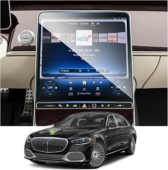 S Class Screen Protector for Mercedes S Class W223 12.8-in Radio Touchscreen Mercedes-Benz S Class Accessories 9HD Tempered Glass Compatible with 2021 2022 2023 2024 2025 2026 Mercedes-Benz S Class