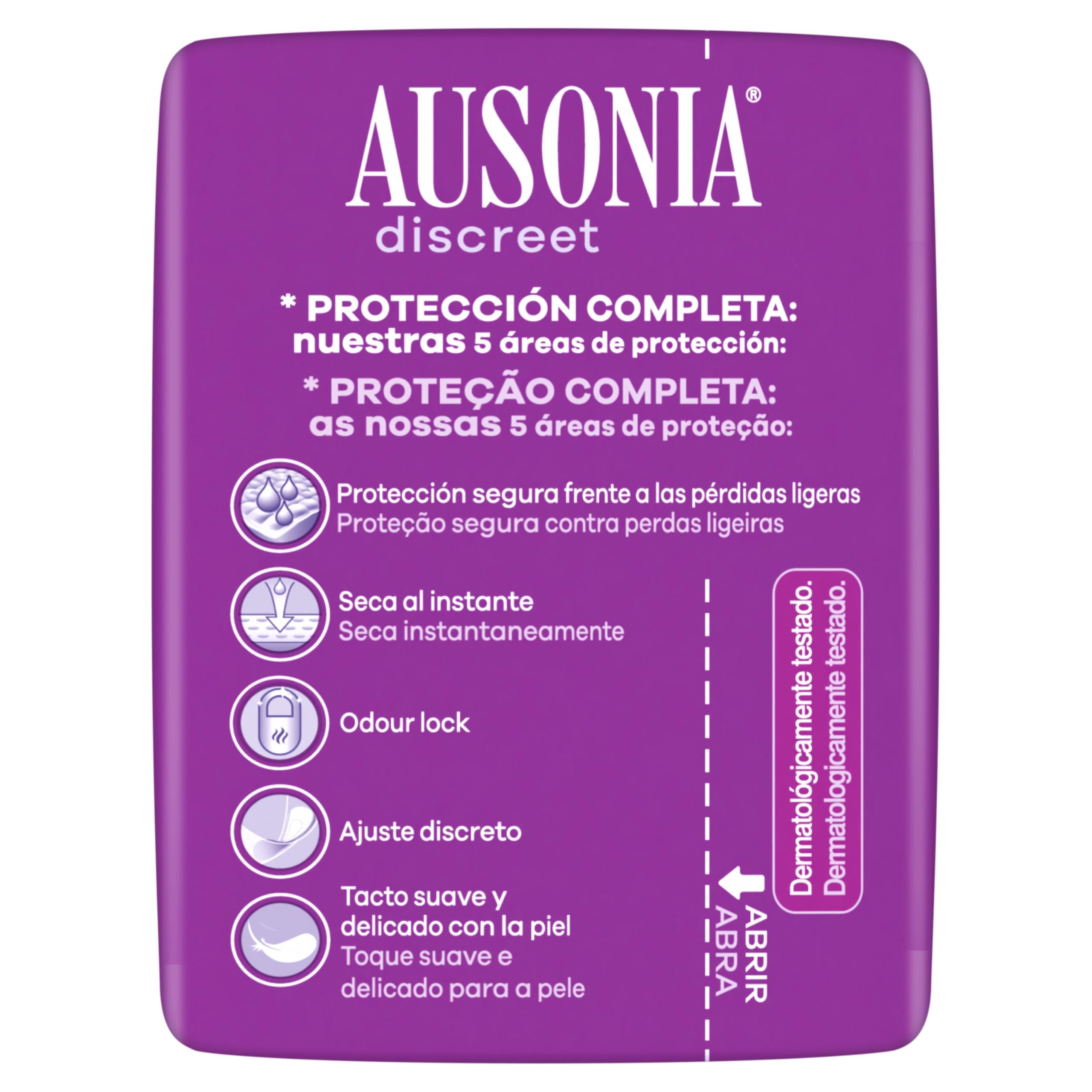 Ausonia Discreet Compresas Mini, Pack de 192, Para Pérdidas De Orina Para Mujer, Protección Completa*, Discreción Increíble
