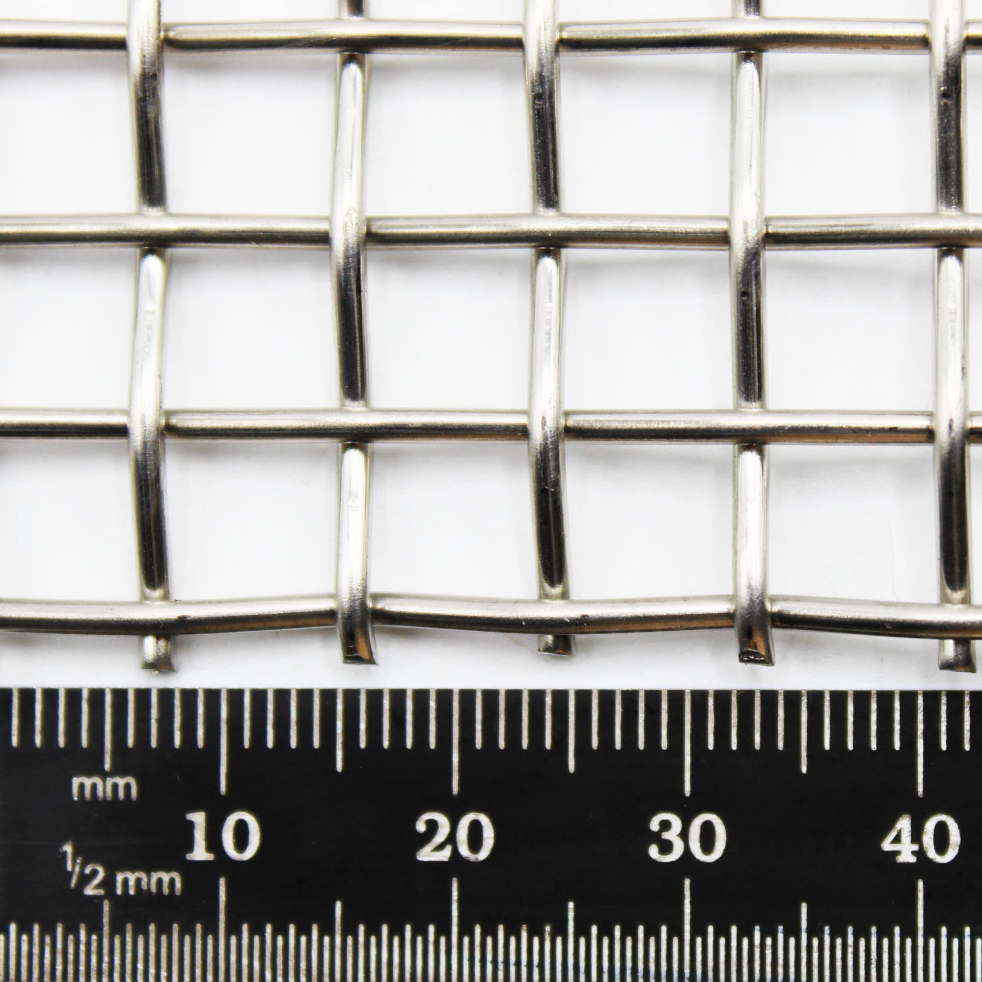Heavy Duty 6mm Wire Mesh Stainless Steel Mesh 304 Stainless Steel Woven Wire Mesh | 3 LPI x 1.6mm Wire (A1 Sheet 594 x 841mm)
