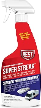 PROPACK B.E.S.T. 65032 Super Streak Multi-Surface Degreaser for RVs, Boats & Vehicles Removes Black Streaks, Grime & Dirt 32 oz.