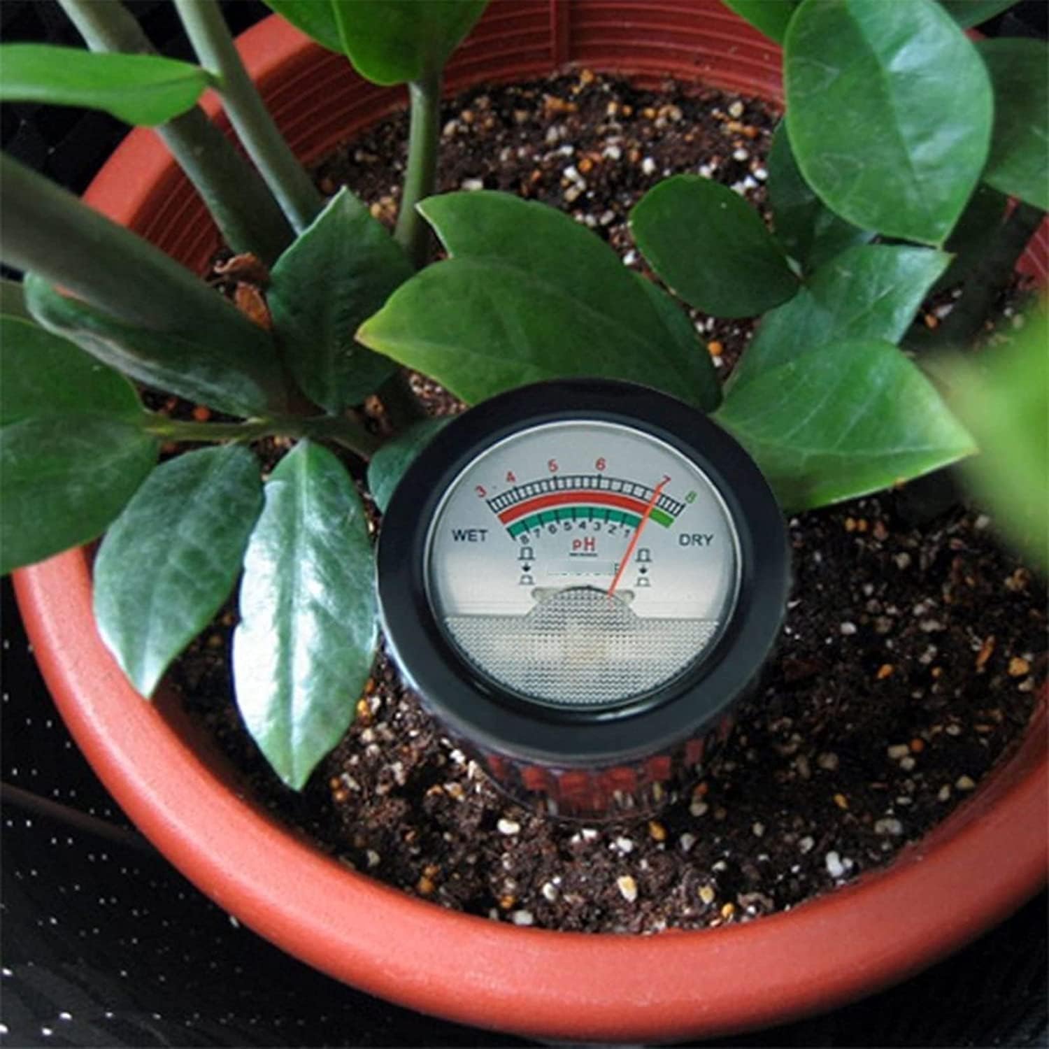 Long Probe Deep Use Soil Moisture Meter,Soil Ph & Moisture Meter 295mm Long Electrode No Battery Needed for Garden, Farm, Lawn, Indoor &Outdoor