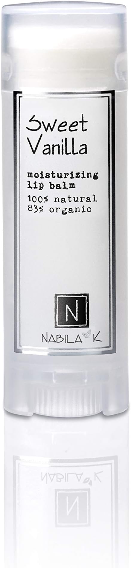 Organic Lip Balm – Sweet Vanilla – Nourishing, Hydrating & Soothing – Natural, Vegan, Petroleum-Free – 0.15 oz
