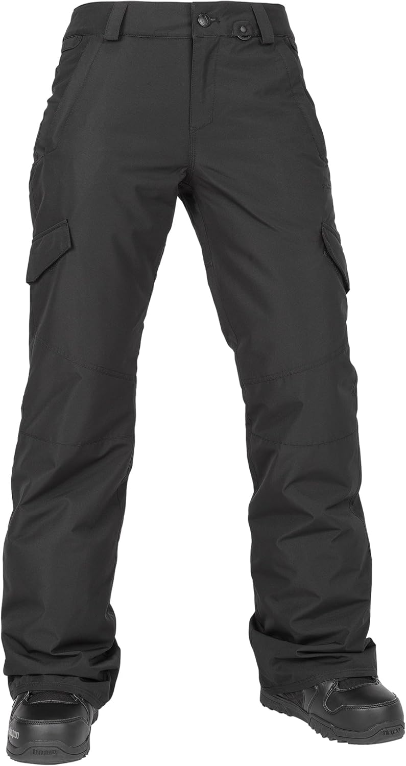 Volcom Women's Bridger Slim Fit Insulated Snowboard Pant Black