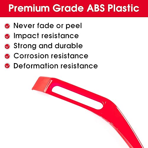 Miniatura 5 de BESTAOO Cubierta para decoración de Trail Sight Accesorios exteriores para Ford Bronco 2021 2022 2 puertas y 4 puertas 2 piezas rojo