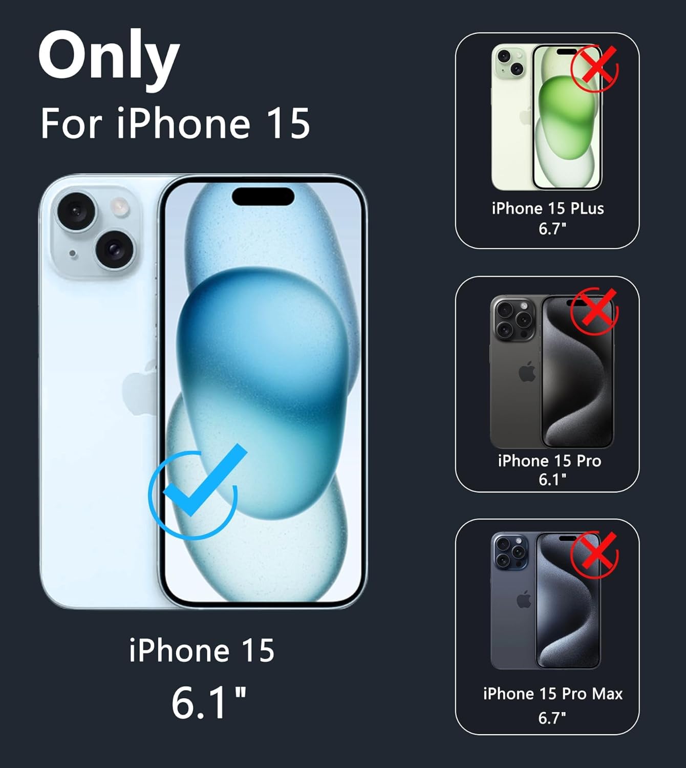 FNTCASE for iPhone 15 Phone Case: Defender Magnetic Clear Case Anti Yellowing Drop Protection Robust Shockproof Cell Phone Cover for iPhone 15 Case 6.1 Inch Pink Clear 6 71DmcuWI1uL. AC SL1500