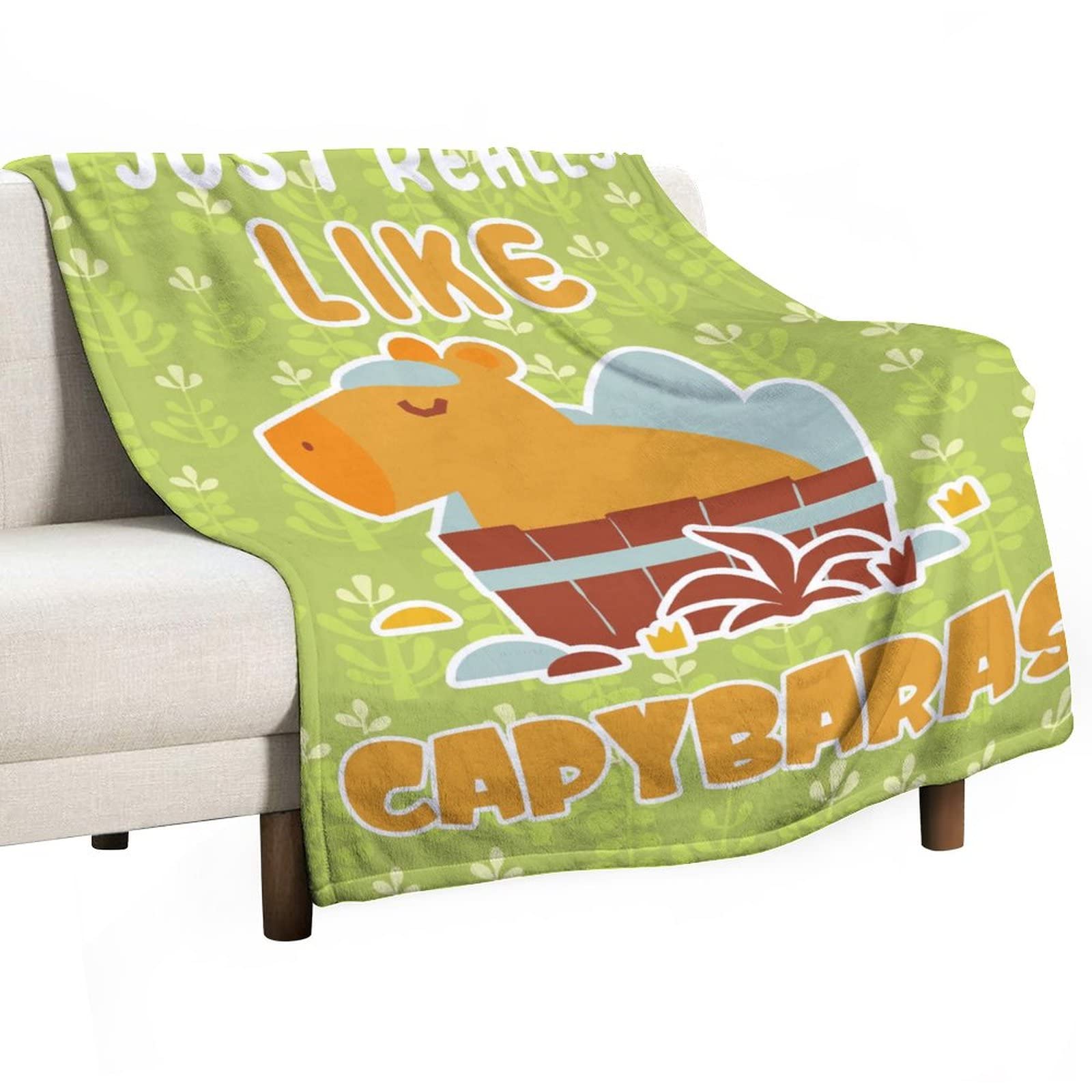 YHIKOUY Capybara Decke 152x127cm - Kuscheldecke Für Capybara Liebhaber