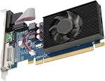 HD6450 Carte graphique de jeu, 2G 64bit DDR3 PCI Expression 3.0 Ordinateur de bureau de la carte graphique 600MHz 3D API pour DirectX 11 Accessoires de bureau