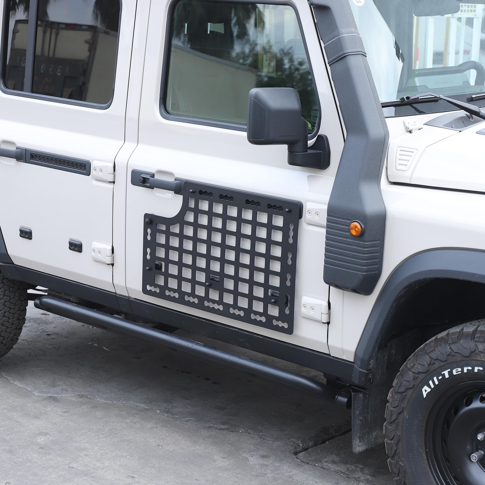 Car Door Cargo Storage Rack Shelf Compatible with INEOS Grenadier 2020-2024 Front Rear Car Door Multifunctional Organizer Mount — view 5