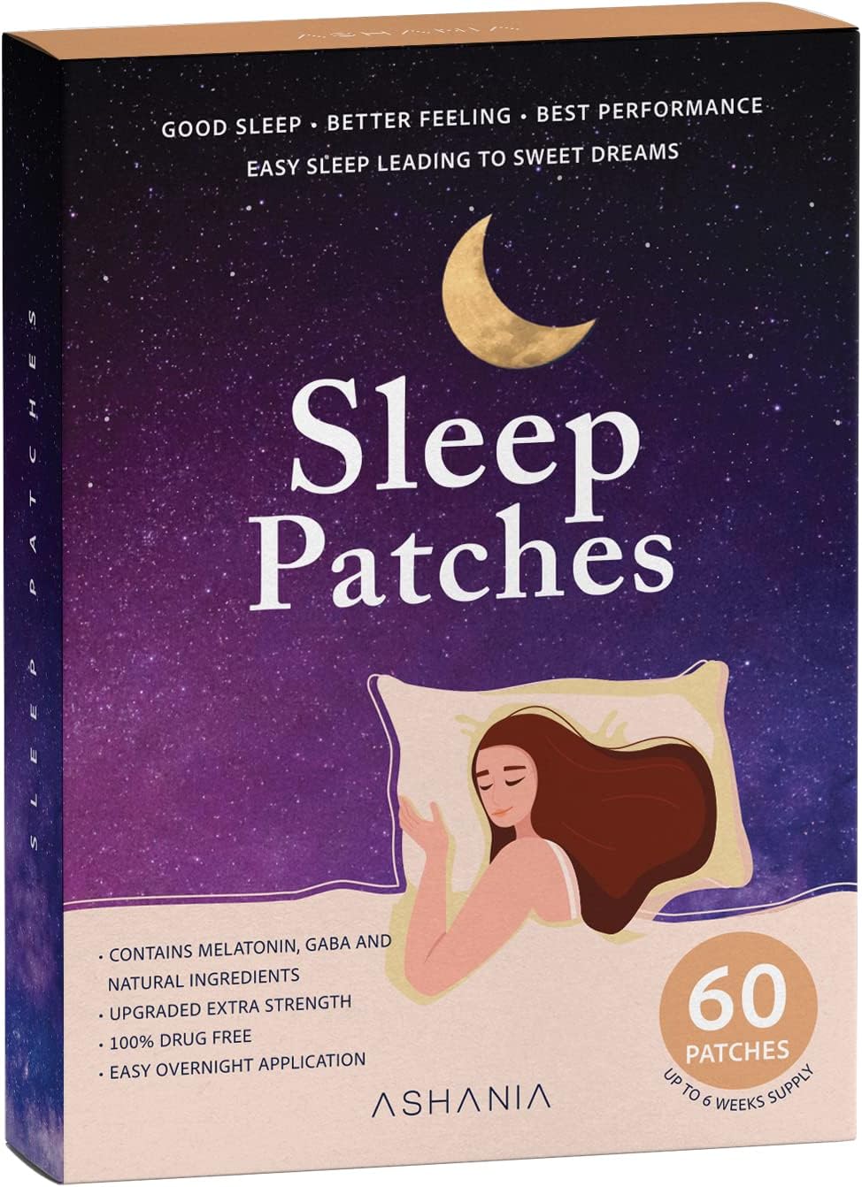 Sleep Patches, Sleep Patches for Adults, Upgraded Sleep Patches Set, Easy to Apply and Comfortable, Premium Ingredients, for Men and Women (60 Patches)