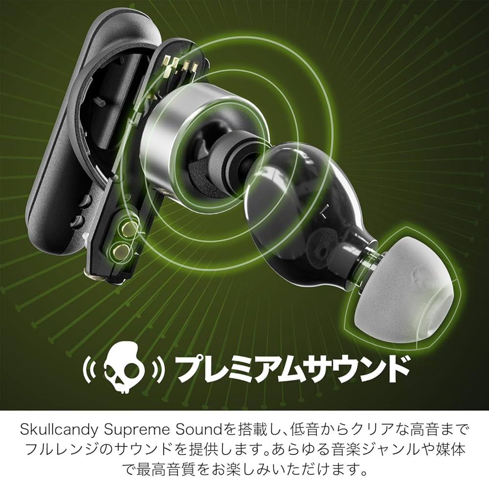 Amazon.co.jp: Skullcandy 公式ストア Smokin' Buds ワイヤレス