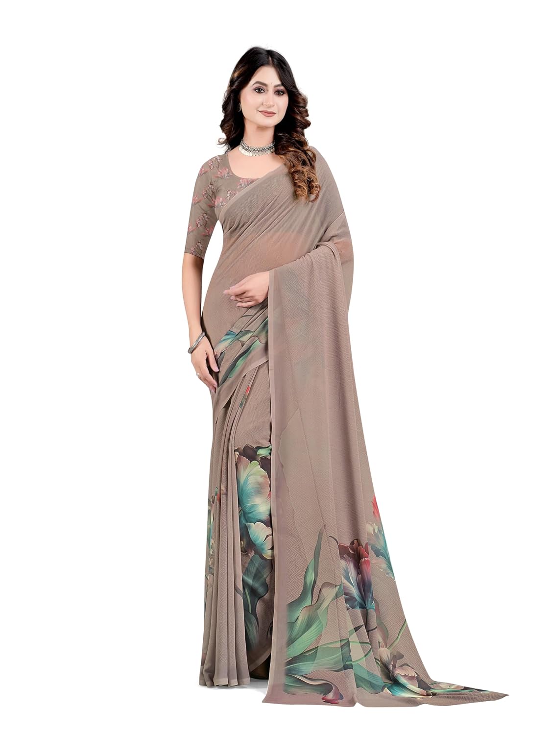 Women’s Multicolour Shade Floral Prints Regular Saree | Polyester Fabric | Festive & Traditional Regular Style Saree with Unstiched Blouse Piece | Lightweight Printed Design Women’s Multicolour Shade Floral Prints Regular Saree | Polyester Fabric | Festive & Traditional Regular Style Saree with Unstiched Blouse Piece | Lightweight Printed Design