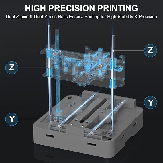 Tina2 3D Printer, WEEFUN Auto Leveling DIY 3D Printers for Beginners
