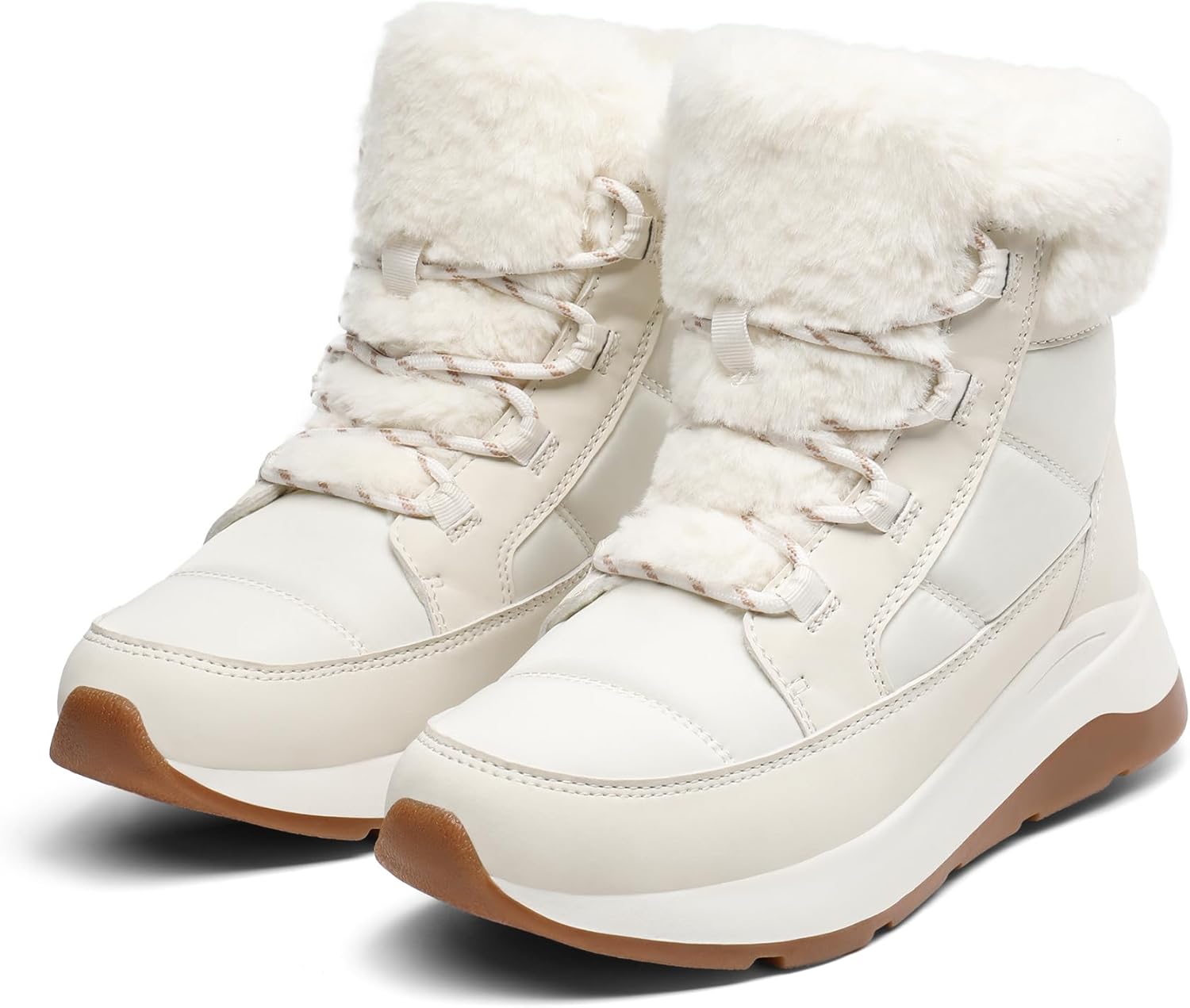 DREAM PAIRS Women's Winter Snow Boots, Faux Fur Waterproof Ankle Booties, Zaylee Ladies Comfortable Short Boots Outdoor