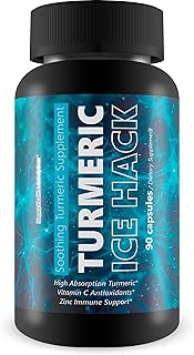 Turmeric Ice Hack Pills - Soothing Nervous System Support - Immune System Supplement - Swelling Support Supplement - Nerve Health Supplements - Magnesium Turmeric Vitamin D Relief Factor for Nerves