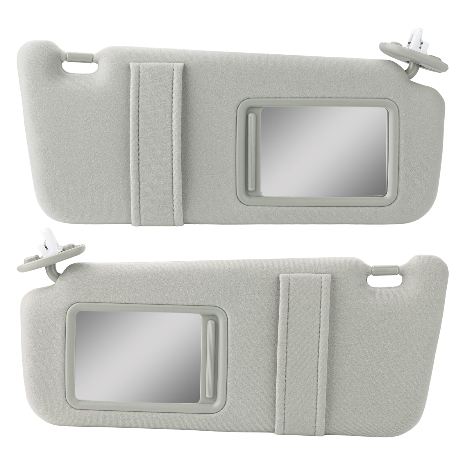 Photo 1 of zayody Left Driver & Right Passenger Side Sun Visor with Light Compatible with Toyota Venza 2009 2010 2011 2012 2013 2014 2015 2016 Beige Sunvisor Replacement for 74320-0T022-B1 74310-0T022-B1 1 Pair