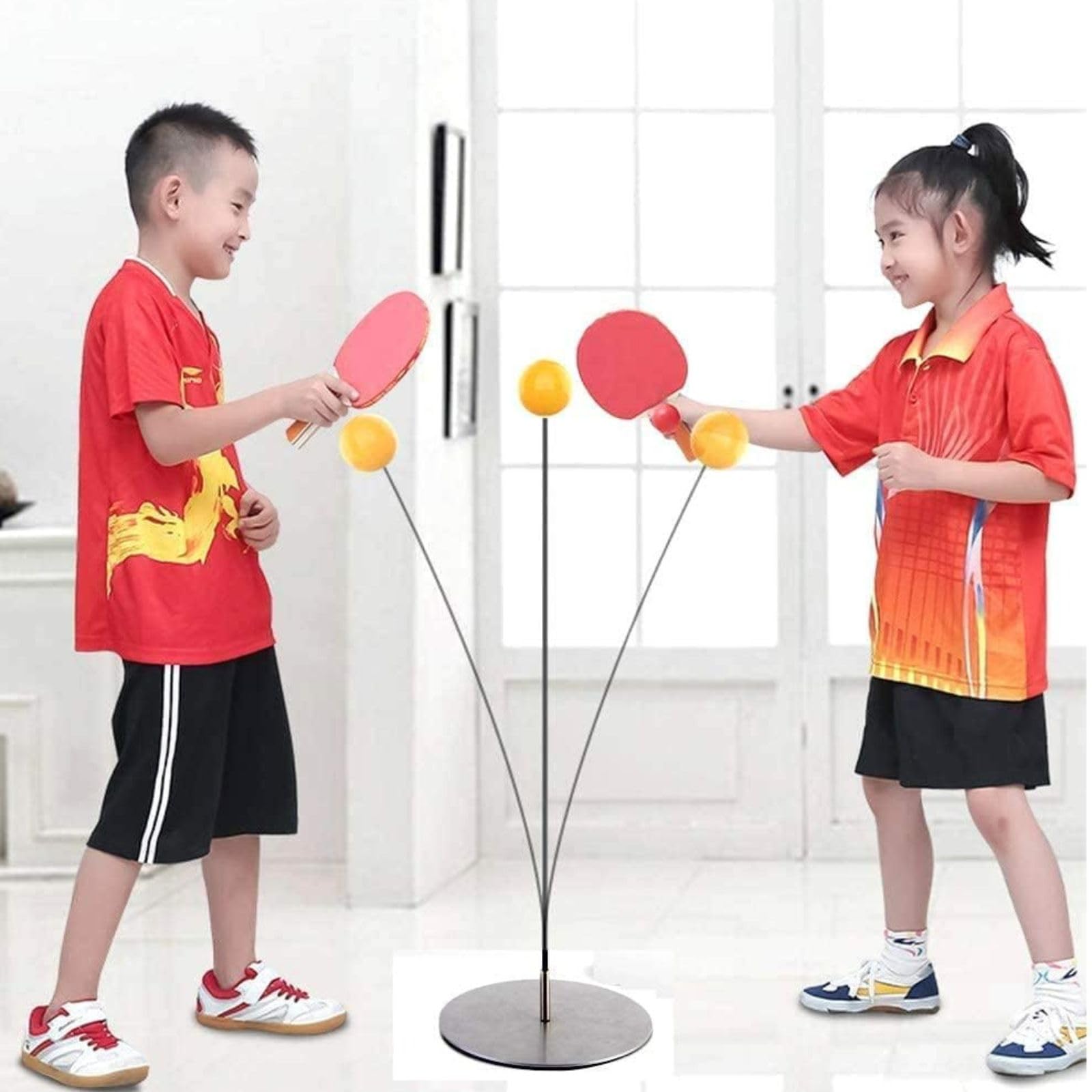 AKSHALI HUB Table Tennis Trainer Rebound Rackets and Balls Base Training Practice Set Indoor Outdoor Adults Teenagers Kids Toy Sports Toys | Table Tennis Trainer Indoor for Kids (B0CZNYLKFB) Amazon Price History, Amazon Price Tracker