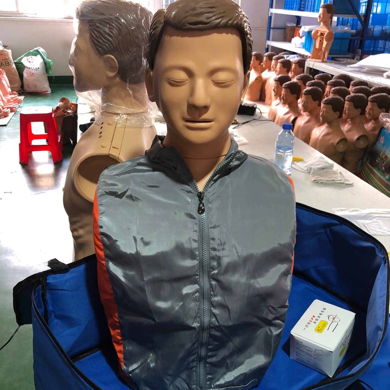Modèle de réanimation Cardio-pulmonaire pour Adulte, kit de Mannequin de Formation en RCP Formation de Mannequin d'obstruction des Voies respiratoires en