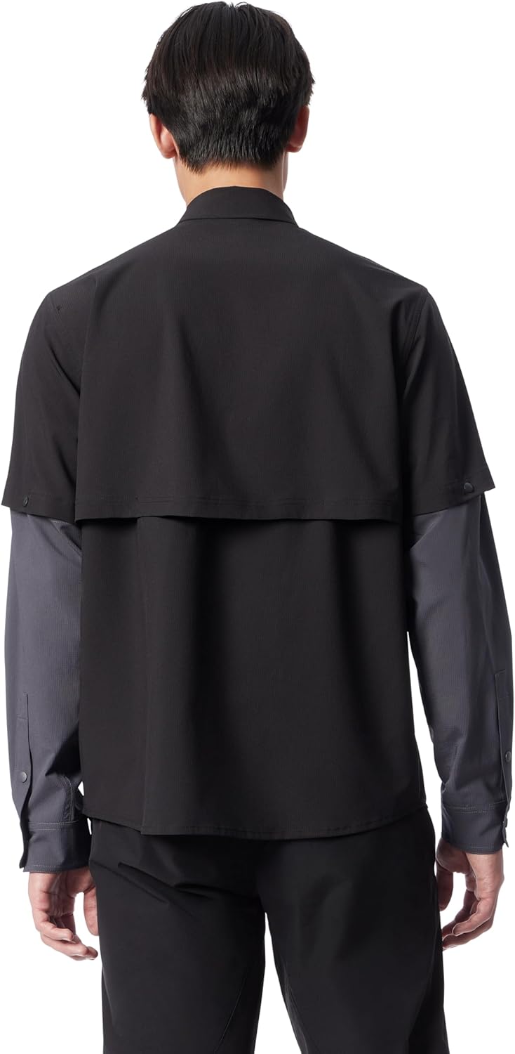 Mens Nucleus Convertible Long Sleeve Snap Front Fisherman Shirt Standard - Image 2