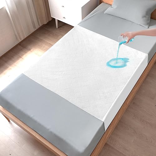 Miniatura 8 de Almohadillas de cama para incontinencia para adultos, niños y ancianos, protectores de colchón impermeables y reutilizables, almohadillas lavables