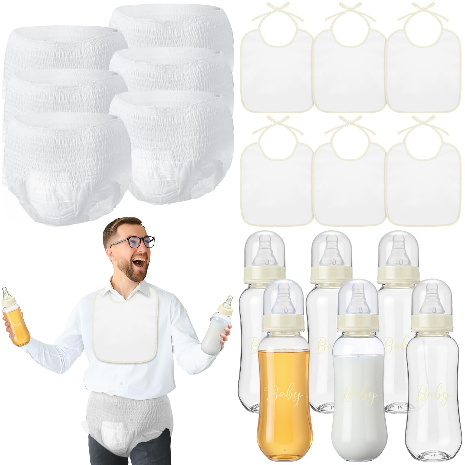 giftlyze 6 Sets Bottle Chug Baby Shower Games Juegos Para - party games and activities | Mubboo