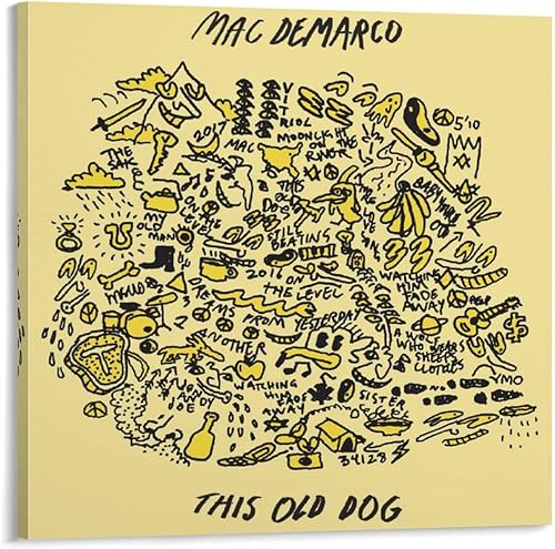VANTKEVIN Mac DeMarco Poster Indie Rock Singer This Old Dog Music Album Posters 1 Wall Art Picture Painting Poster Canvas Print Posters Artworks disponible en Yaxa Costa Rica