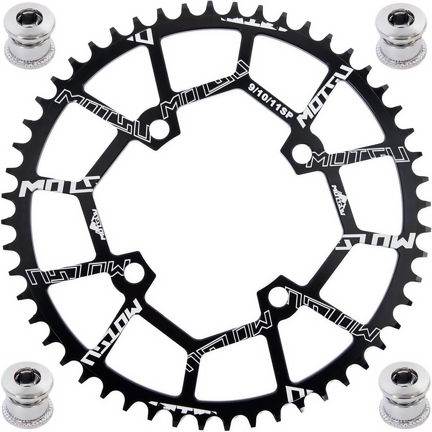 7075-T6 Aluminum Narrow-Wide Chainring 40T/42T/44T/46T/48T/50T/52T–104BCD CNC Machined MTB/Road Bike Chainwheel | Ultra-Lightweight & Anti-Drop Design | Compatible with Shimano/SRAM 8-11 Speed