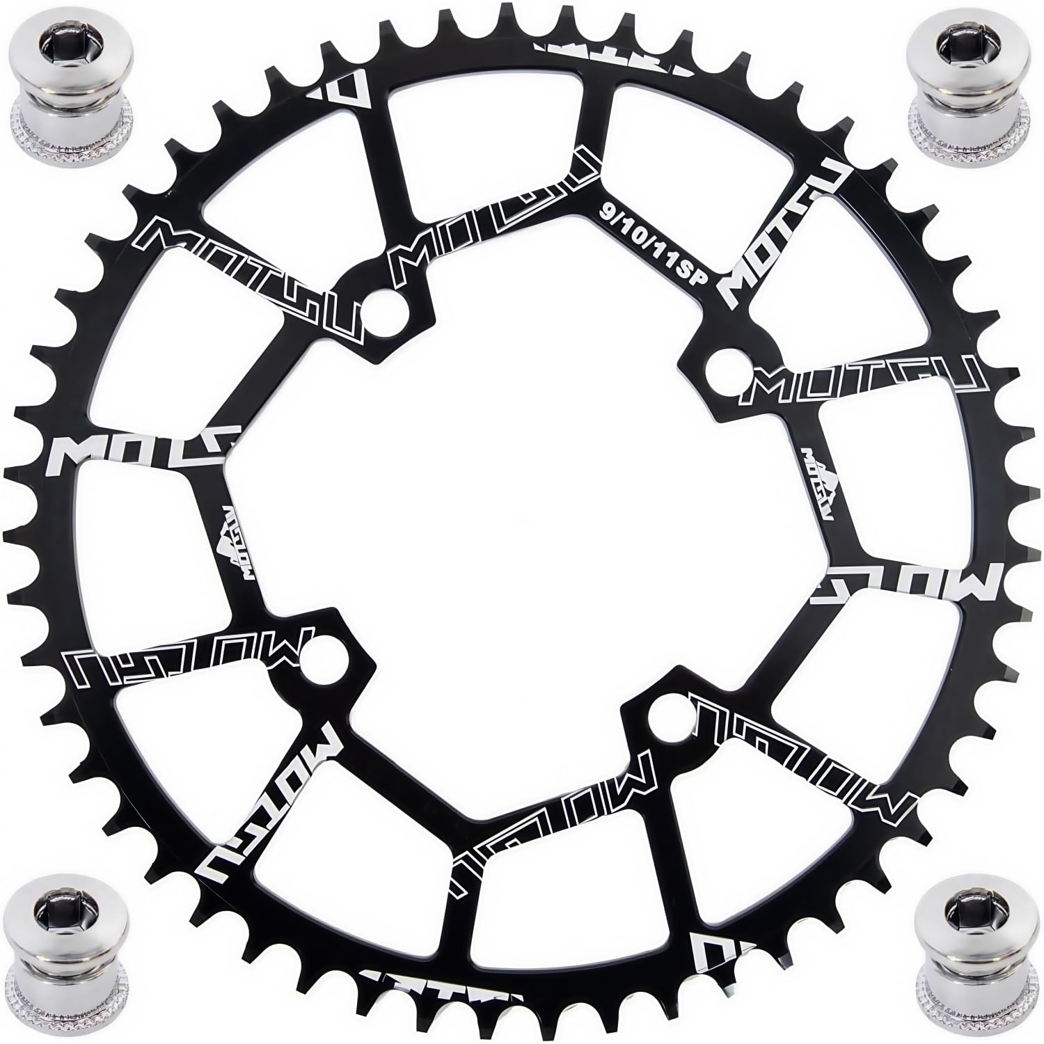 YBEKI Pro-Grade 104BCD Chainring (30-52T) CNC 7075-T6 Aluminum Narrow-Wide MTB/Road Round Oval Bike Chainwheel | Shimano/SRAM 8-11 Speed Compatible |