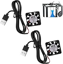 2Pcs 40x40x10 mm DC 5V Mini ventilateurs refroidissement, USB Silencieux avec Câbles, Ventilateur Petit et Efficace pour Appareils Électroniques et Imprimantes 3D